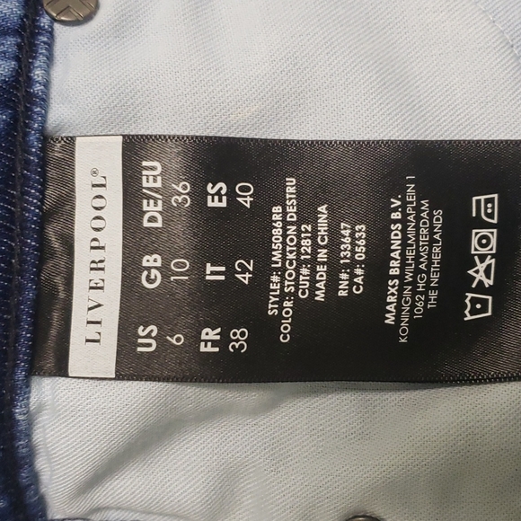 Liverpool "The Crop Boyfriend" distressed jeans - Picture 15 of 16